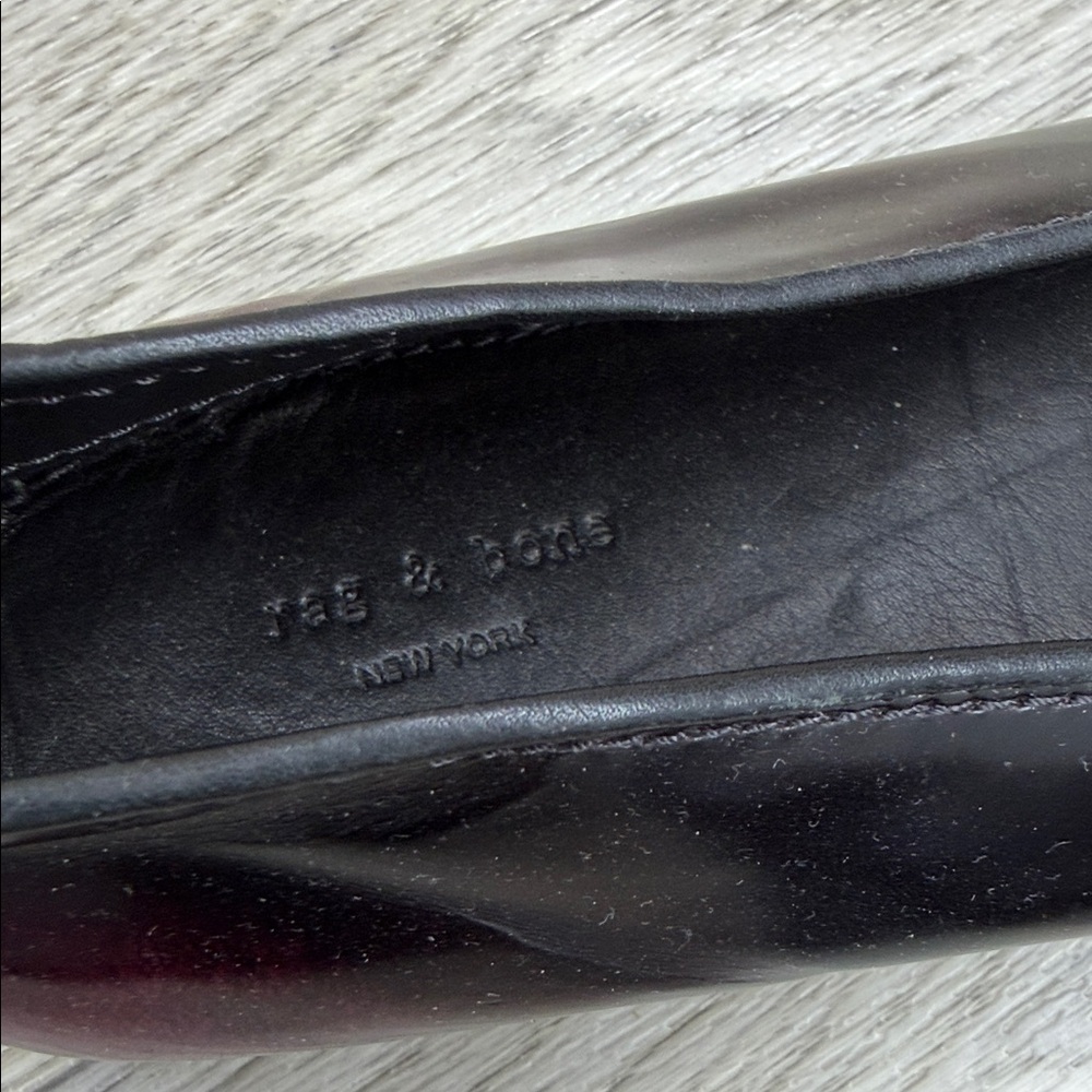 rag & bone Dark Burgundy Women's Flats - Picture 7 of 10
